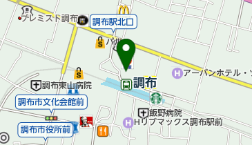 レオパレスパートナーズ 調布駅前店(株式会社ハナインターナショナル)の地図画像