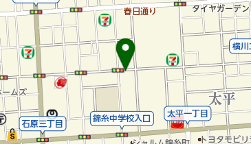 マリンボックス 錦糸町バイクガレージの地図画像