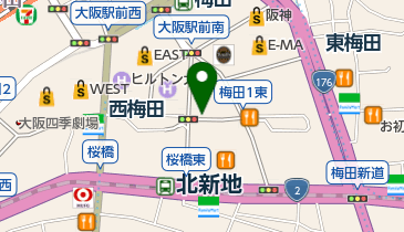 大阪駅桜橋口 待ち合わせスポット 周辺のカフェ 喫茶店 Navitime