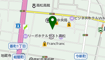 額ぶち職人のおちあいの地図画像