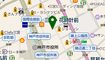 八洲学園高等学校 三宮キャンパスの地図画像