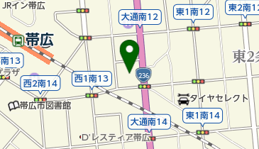 おびひろコンタクトの地図画像
