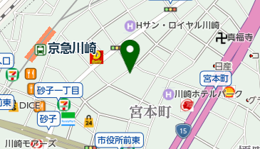宮本町整骨院の地図画像