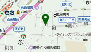 女性専科さくら治療室 鶴形店の地図画像