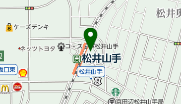 ホットヨガスタジオLAVA(ラヴァ) 松井山手店の地図画像