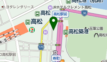 平成レンタカー 高松駅前店の地図画像