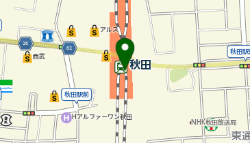 和モダン 六花 トピコ秋田店の地図画像