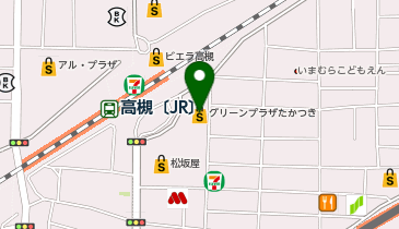 薬マツモトキヨシ 高槻駅前グリーンプラザ店の地図画像