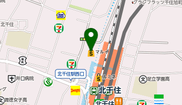 博多もつ鍋 やまや 北千住マルイ店の地図画像