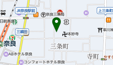 なら燈花会の会事務局の地図画像