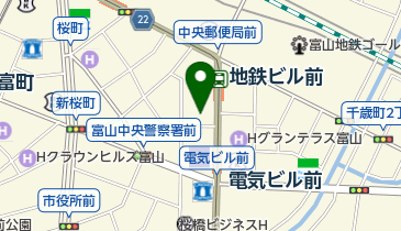 社団法人富山県エルピーガス協会の地図画像