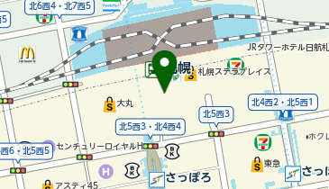 DHC 札幌駅アピア直営店の地図画像