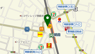 星乃珈琲店 朝霞駅店の地図画像