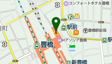 ブライダル 豊橋駅ビル カルミア店の地図画像