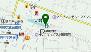 くまざわ書店 トリエ京王調布店の地図画像