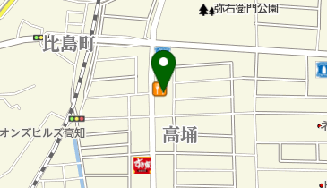 ミドリ安全高知株式会社の地図画像