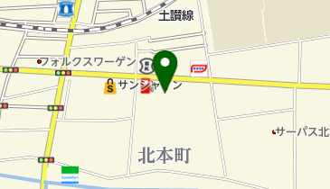 テレビ高知映像の地図画像