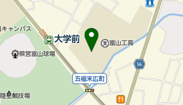 富山県学校吹奏楽連盟の地図画像