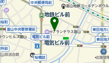 富山大学教育学部学窓会の地図画像