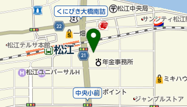 松江市民劇場の地図画像