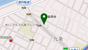 九条笑楽座の地図画像