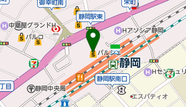 オリックス保険プラザ JR静岡駅ビル パルシェ店の地図画像