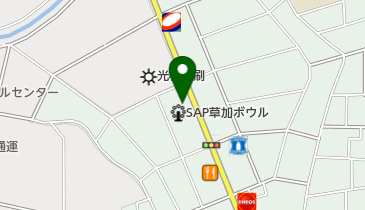 麺処武蔵 草加店の地図画像