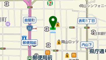 岡山県印刷工業組合の地図画像