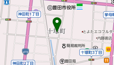 中部電力 豊田営業所の地図画像