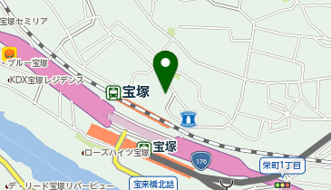 ユニベール宝塚の地図画像