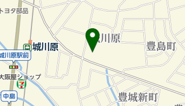 城川原公園の地図画像