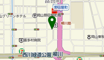 岡山県民共済生活協同組合の地図画像