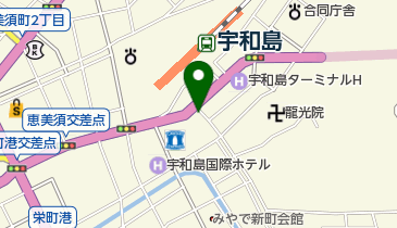 宇和島市 観光情報センターの地図画像