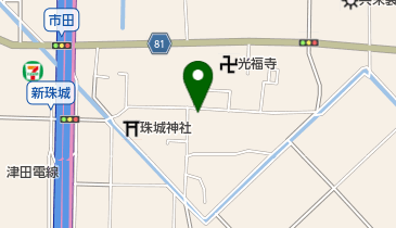 市田区公民館の地図画像