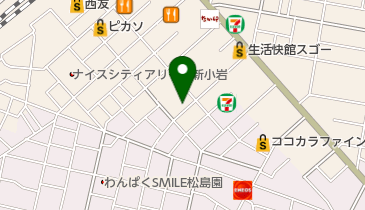 大川カイロプラクティックセンター 新小岩整体院の地図画像