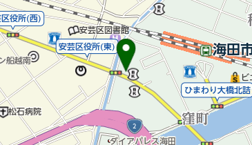 炭火焼 八剣伝 海田窪町店の地図画像