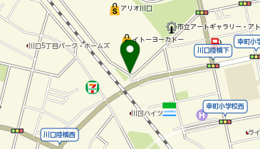 川口スケートパークの地図画像