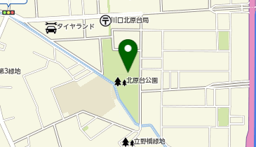 北原台公園の地図画像