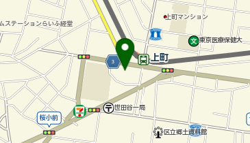 オオゼキ 上町店の地図画像