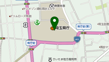 埼玉県庁 職員食堂 第一職員食堂の地図画像