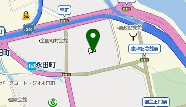 国立国会図書館 東京本館 食堂の地図画像