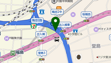 西梅田公園の地図画像
