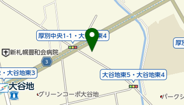愛大谷地館の地図画像