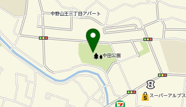 中田遺跡公園の地図画像