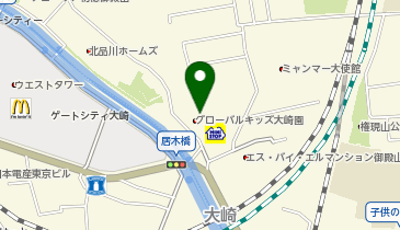 北品川ONビルの地図画像