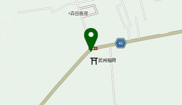 武州稲荷神社の地図画像