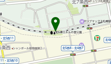 北6条エルムの里公園の地図画像