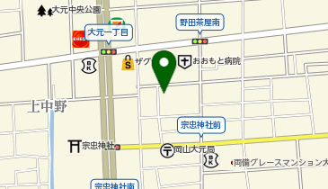 建デポ 岡山大元店の地図画像