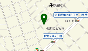 旭川市立秋月保育園の地図画像