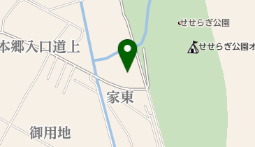 会津美里町 せせらぎ公園オートキャンプ場の地図画像